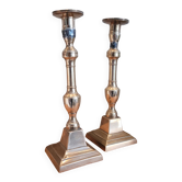 La Redoute x Selency pair of brass candle holders 14