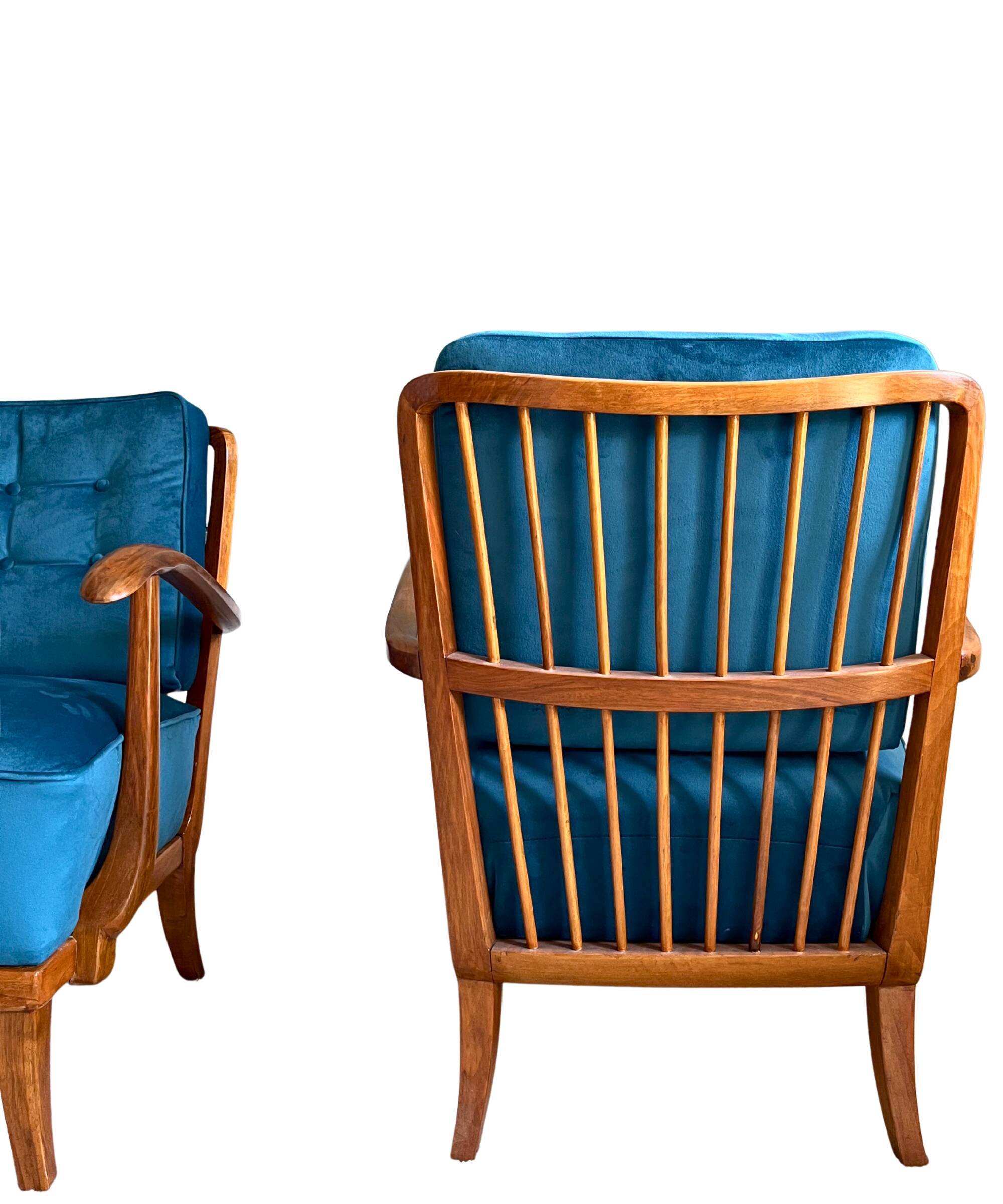 Fauteuils Art Déco par Gyula Kaesz, années 1930