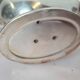 silver metal gravy boat