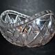 Coupe corbeille en cristal taillé saint-louis taille diamant forme gondole 1900