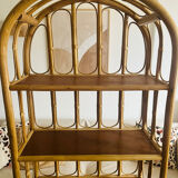 Rattan bookcase