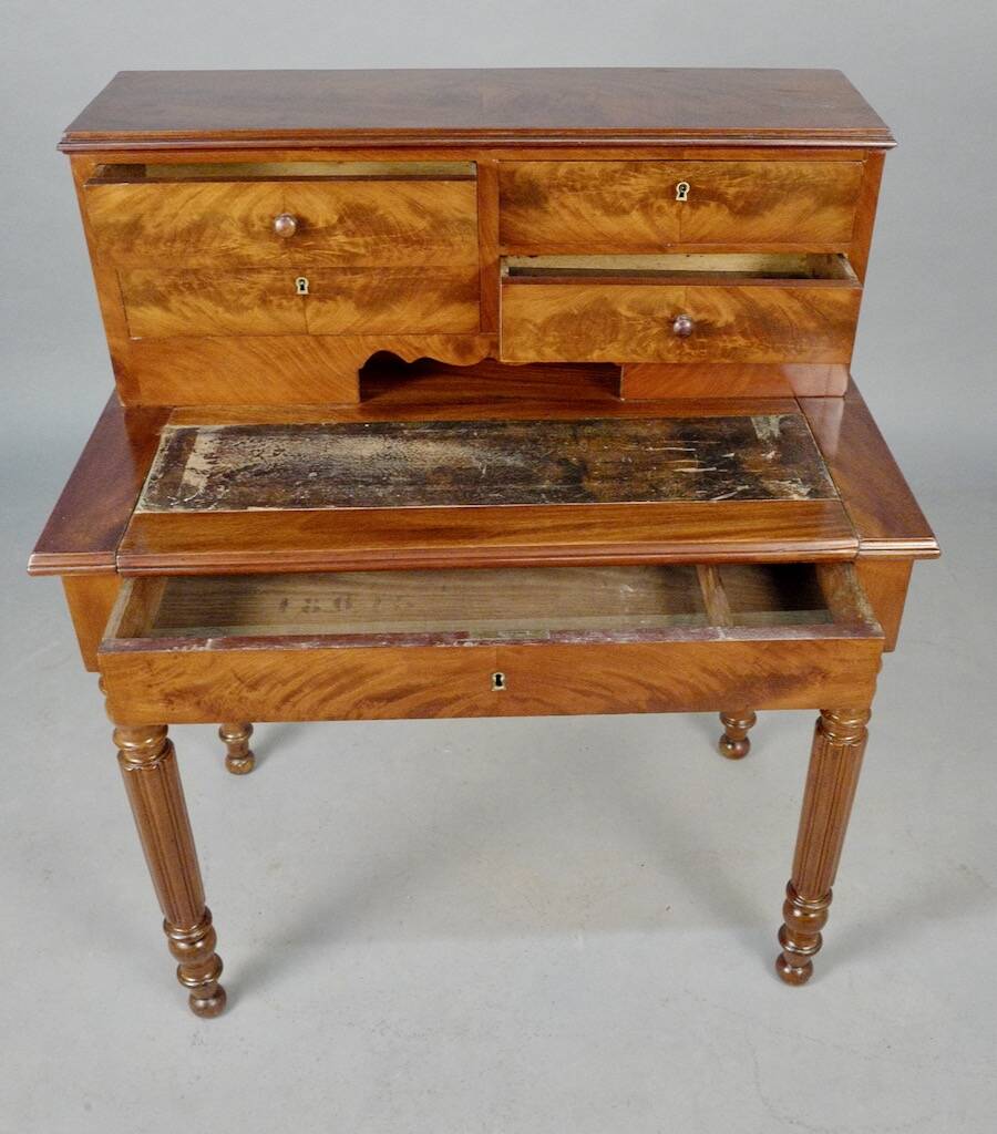 Louis Philippe Desk, Small Model, Mahogany
