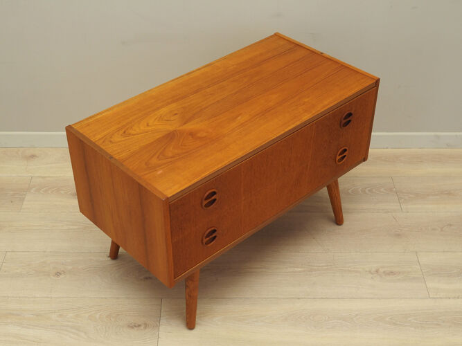 Teak chest of drawers, Danish design, 1970s, production: Denmark