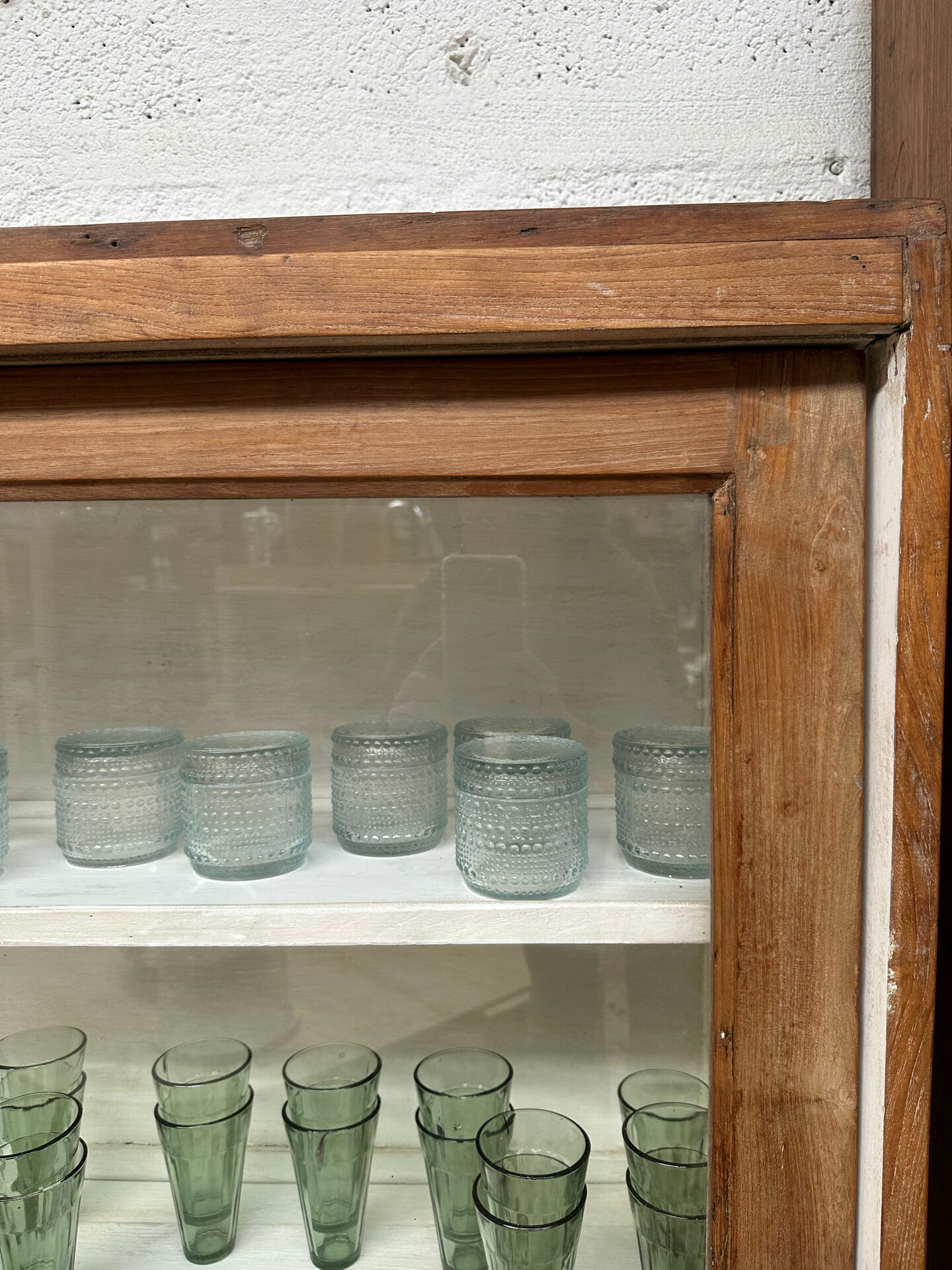 Large antique display cabinet