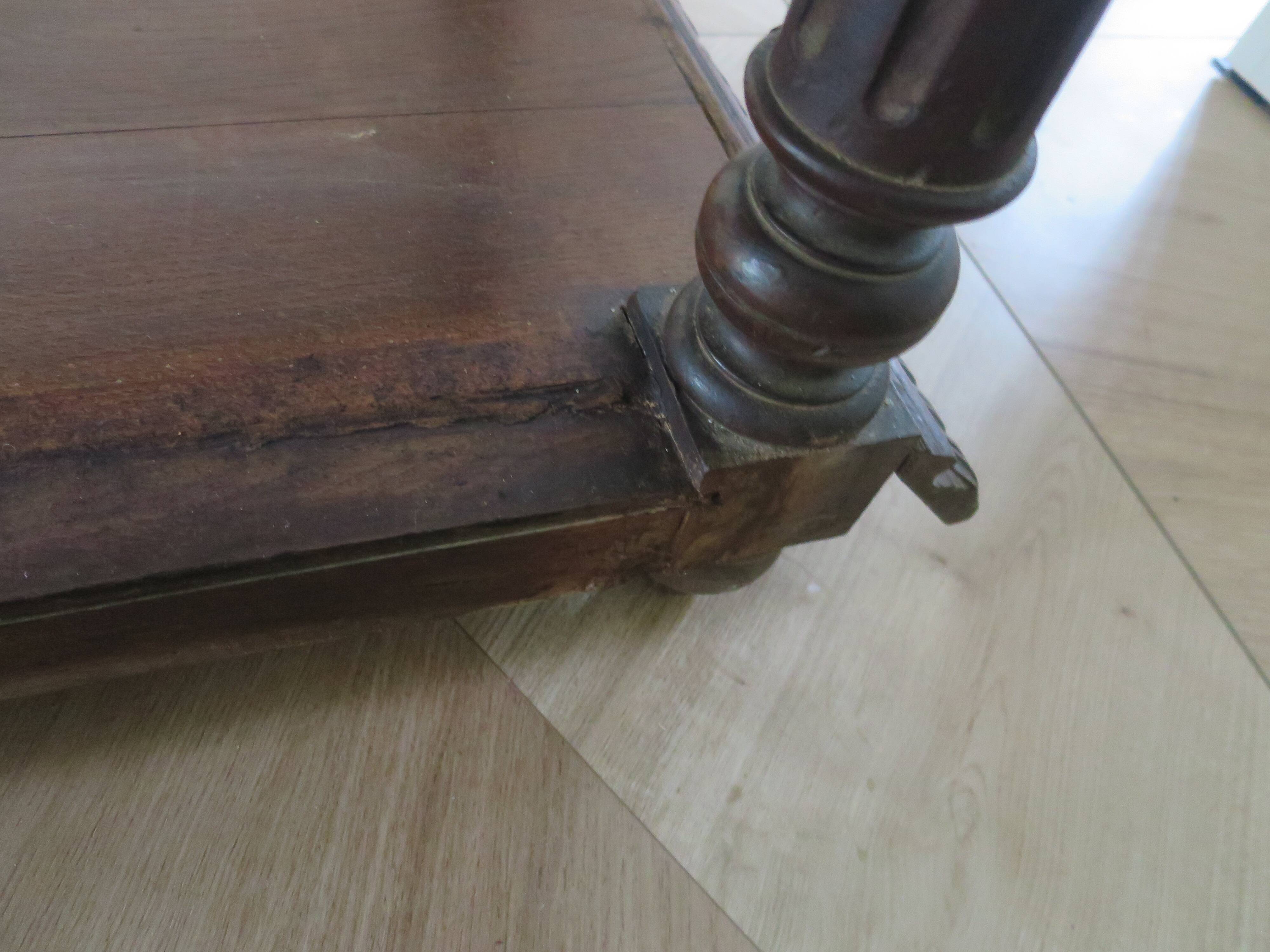 Ancien-Desserte-Console-Meuble de présentation-Henry II-fin xixème