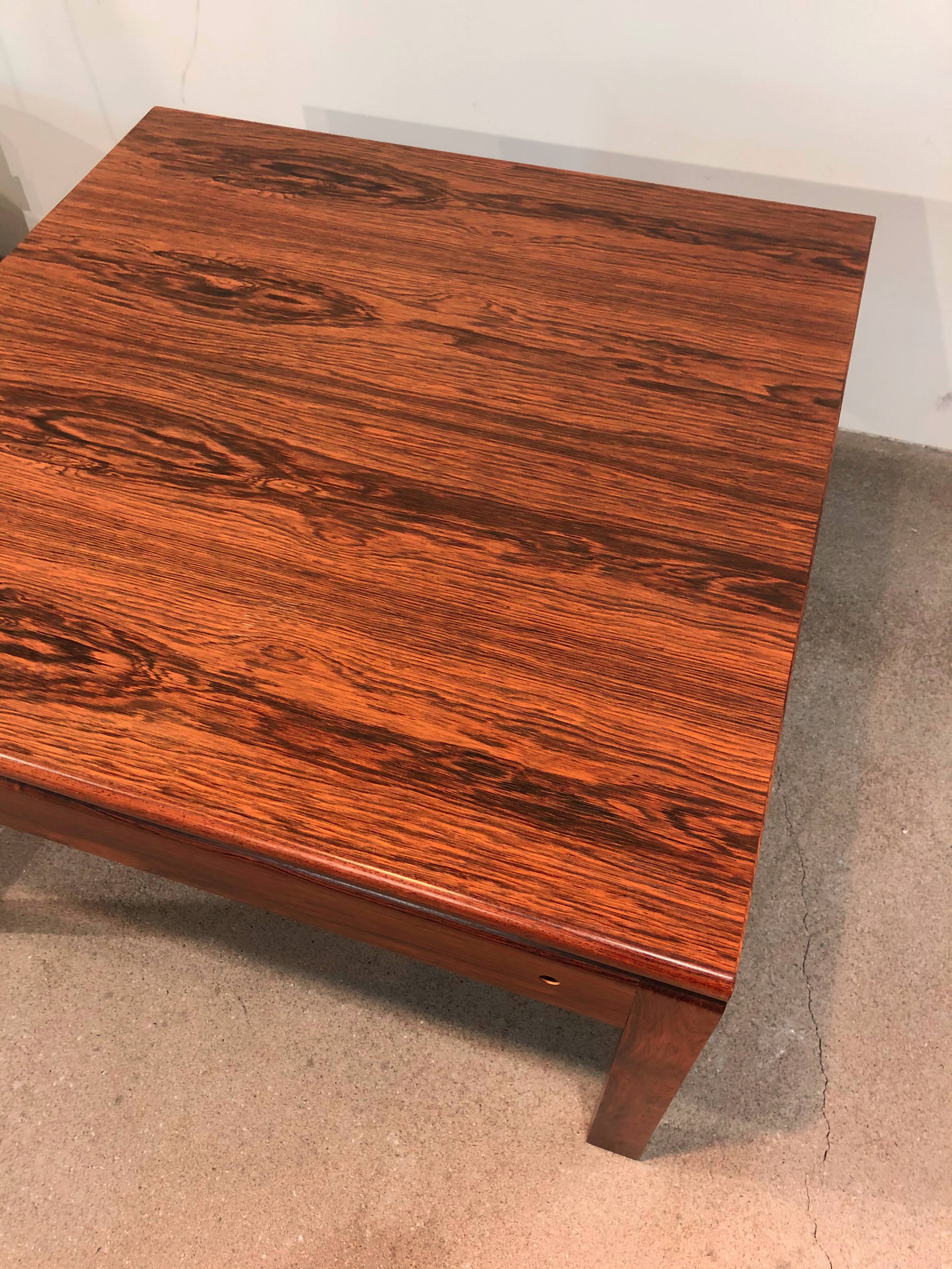 Tobia Scarpa coffee table in wood for Haimi Finland, 1975