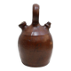 Vintage leather gargoulette pot
