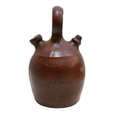 Pot gargoulette vintage en cuir