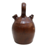 Vintage leather gargoulette pot