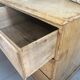 Vintage solid pine English trade counter furniture