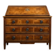 Commode scribanne from the Louis XVI period in walnut burl with marquetry decoration.