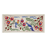 Hand-knotted rug, vintage Turkish rug 44x96 cm