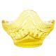 Art Deco jardiniere, lemon crystal, designed by R. Hlousek, Moser, Czechoslovakia, 1930s