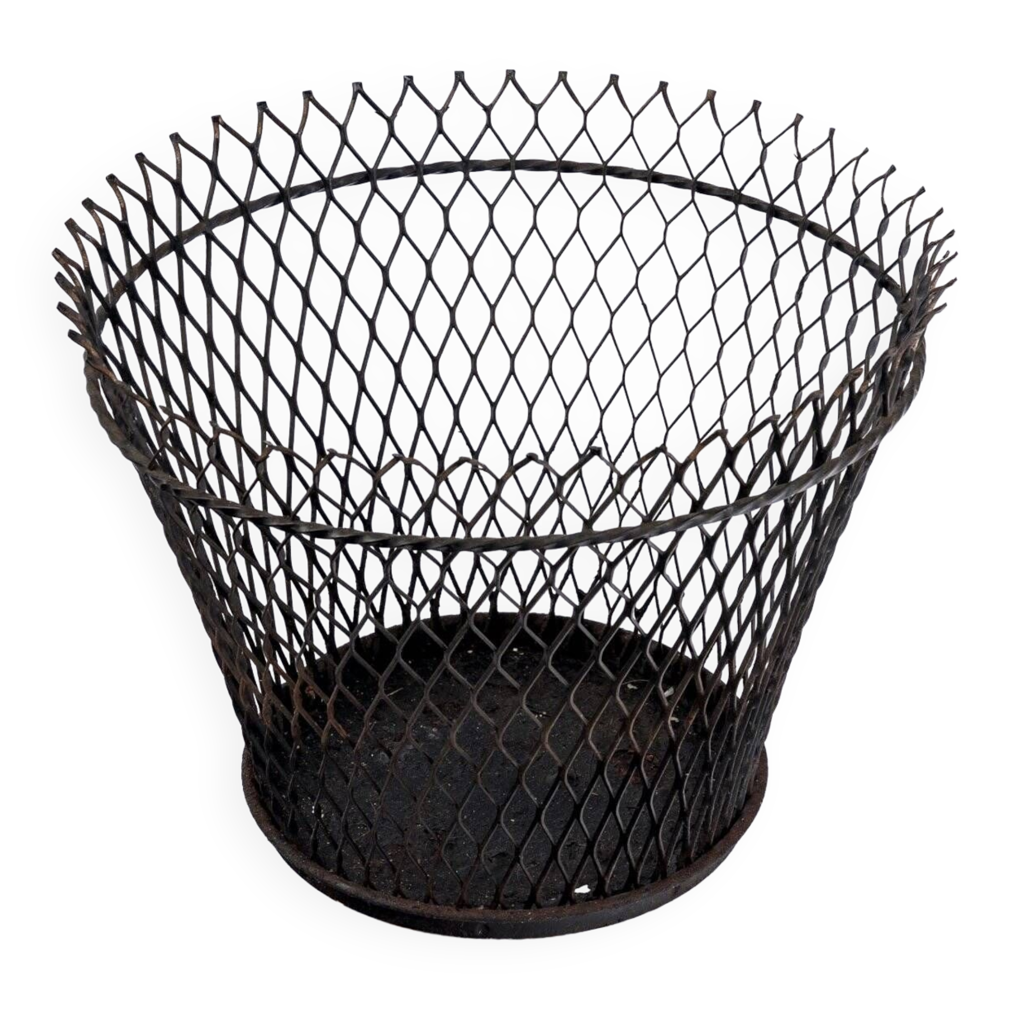 Vintage Metal Cache Pot - Designer: Matthieu Matégot - Period: 20th