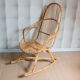 Rocking-chair en rotin