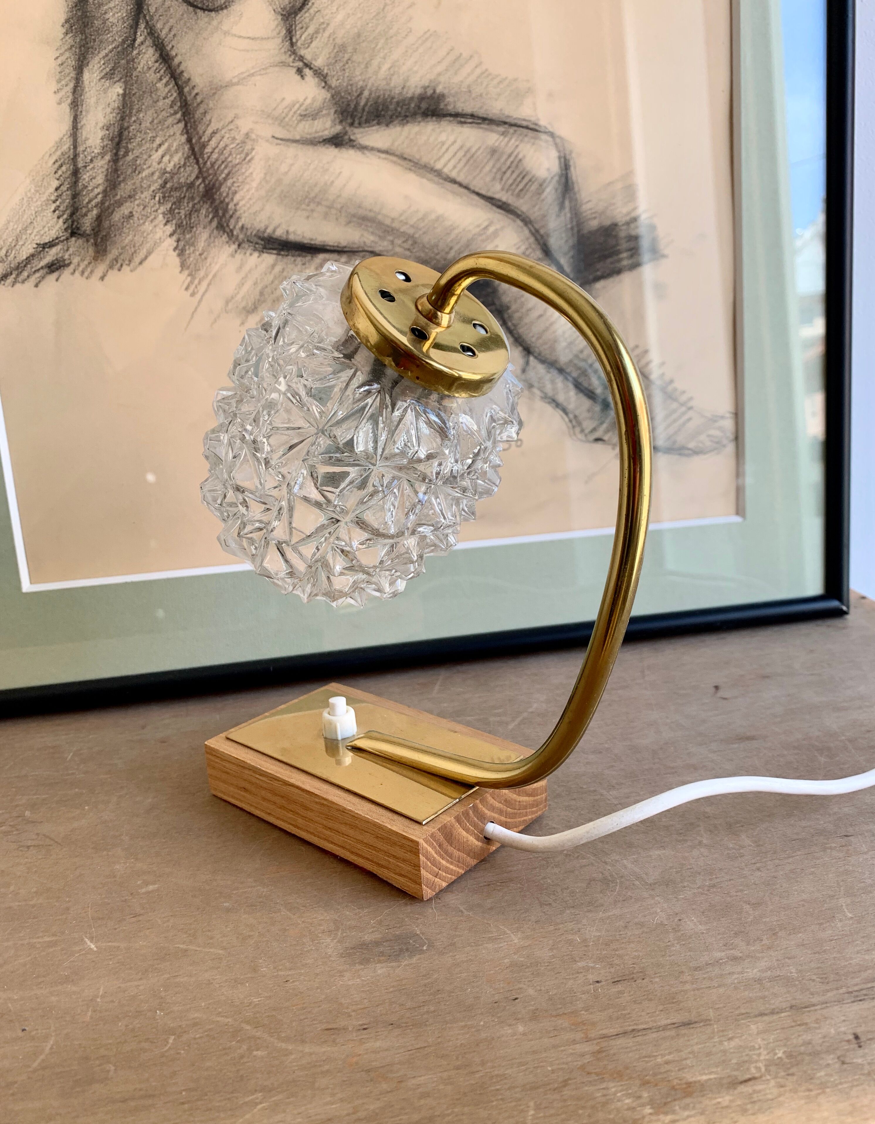 Vintage bedside lamp 1960s