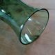 Suspension vintage verte en verre soufflé