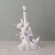 Vintage Italian ceramic table lamp with doves.
