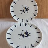 Jean Picart le Doux dinner plates for Air France