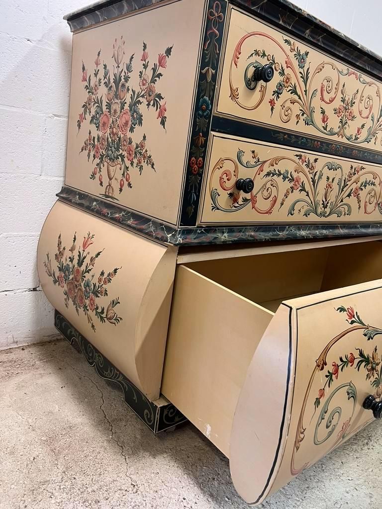 Hand painted xl chest of drawers