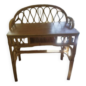 bureau rotin osier années