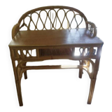 Wicker rattan desk from the 60s/70s