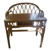 Wicker rattan desk from the 60s/70s