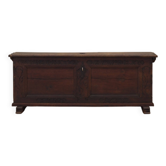 Coffre en chêne, design scandinave, XVIIIe siècle