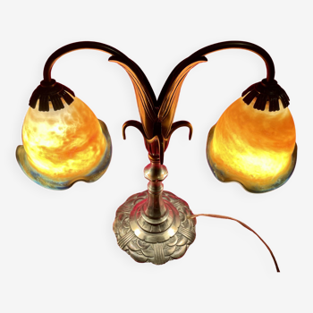 Lampe double "Tief", Art Déco 1920