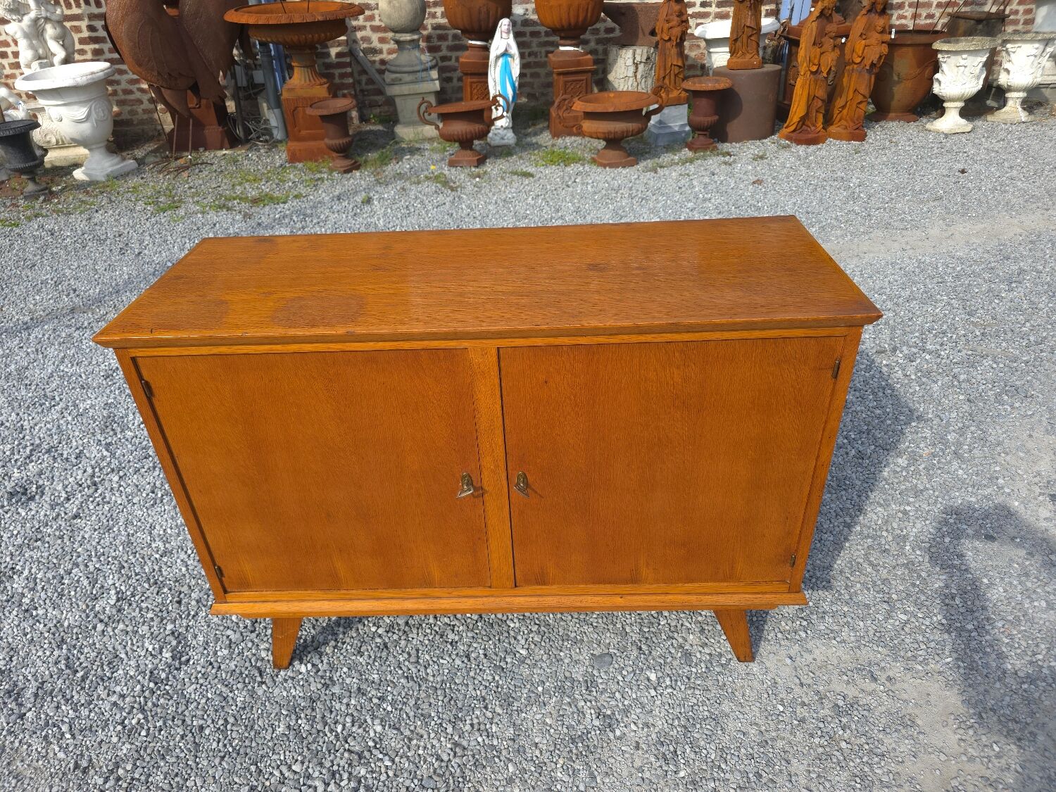 Vintage Scandinavian oak buffet style