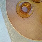 Round rattan coffee table