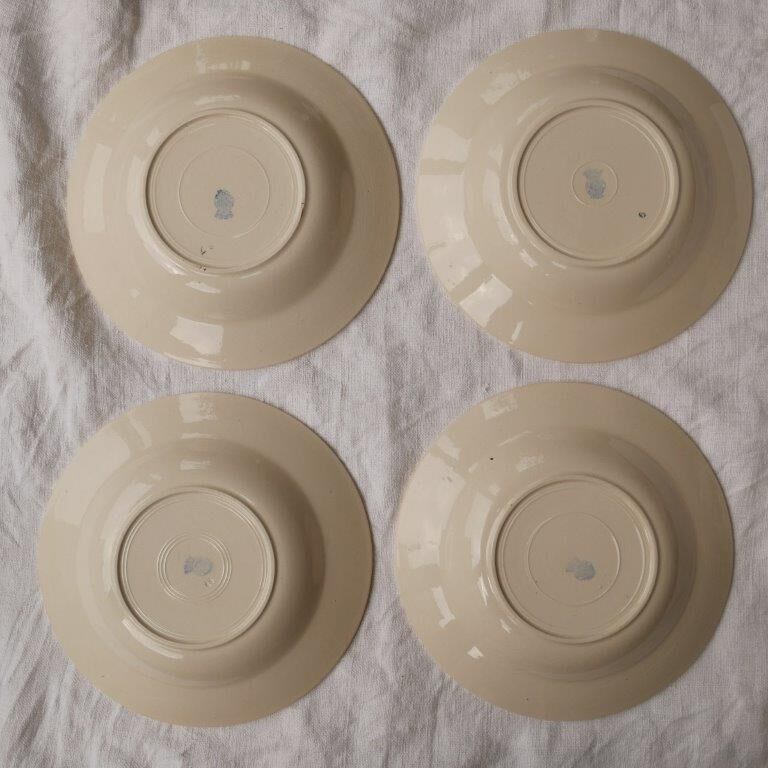 Set of 4 badonviller hollow plates