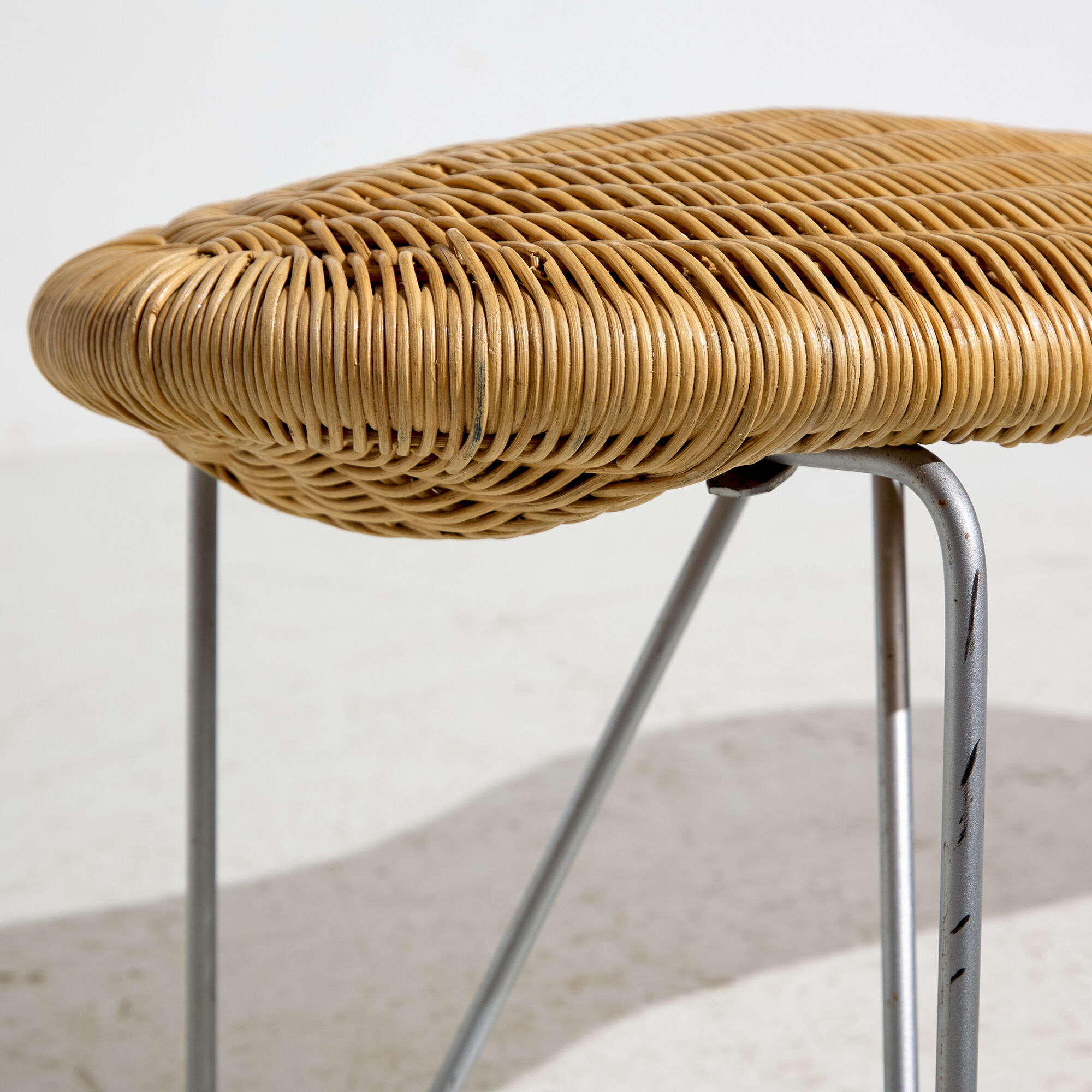 Vintage ikea rattan bench