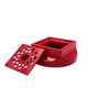 Space age red ceramic ashtray, Studio Opi, Gabbianelli Italy ca. 1970