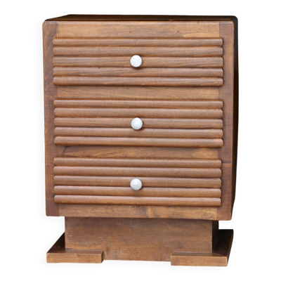 Rare : petite table d'appoint ou de chevêt RENE GABRIEL (années 50).