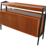 Vintage high sideboard two piece cabinet 'Korpela'