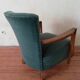 Fauteuil des années 50 velours vert