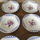 6 Vintage hollow plates, Luneville model Henri