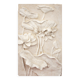 Bas-relief with flowers. Relief with flowers. Flowers in relief.