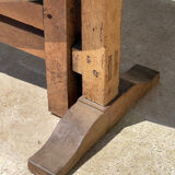 Winegrower's table / tilting table / burgundy walnut table