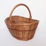 Red line rattan basket