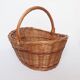 Panier rotin ligne rouge