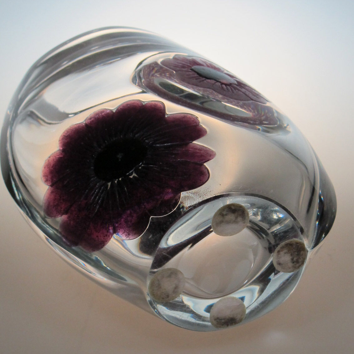 Vase en cristal signé Daum France années 60