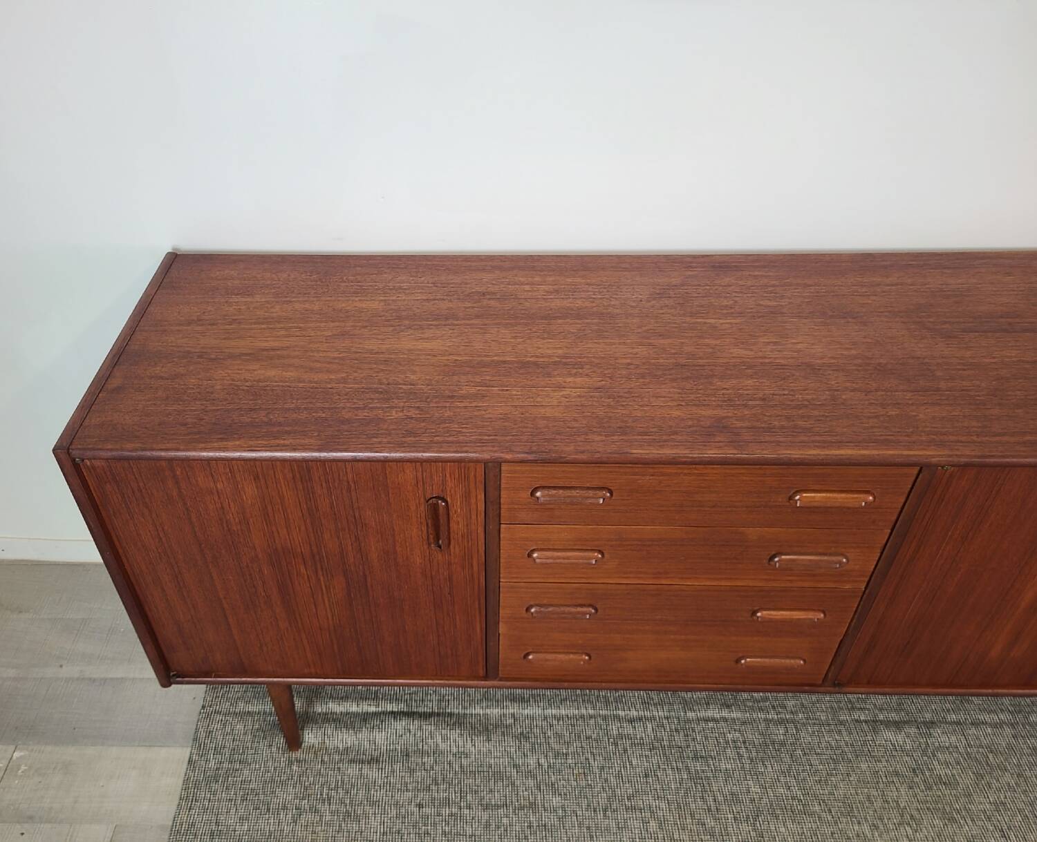 Vintage Danish teak enfilade from the 1960s.