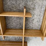 Small vintage modernist asymmetrical wall shelf 1980