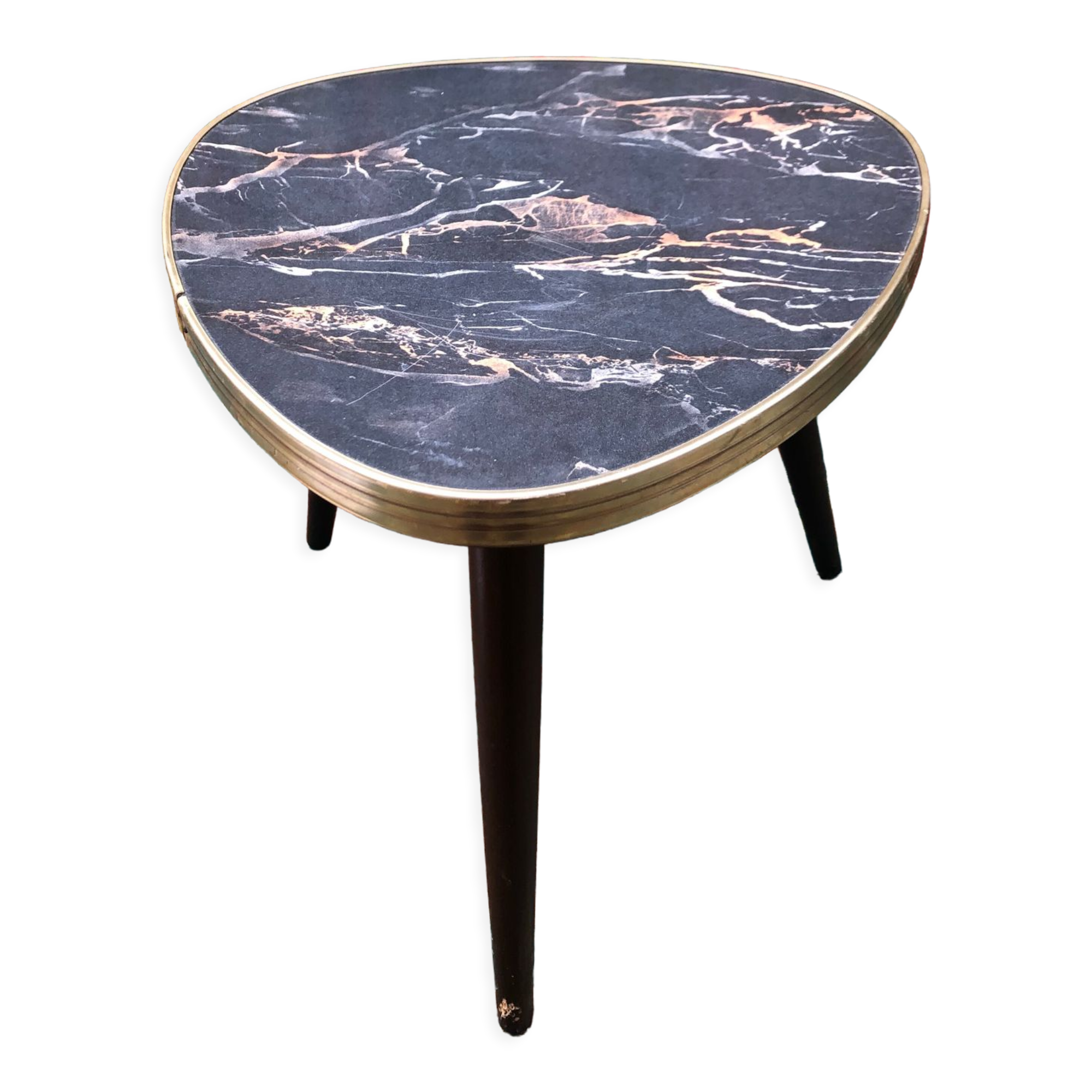 Vintage formica trifod table top 60s