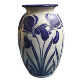 Iris vase, glazed stoneware