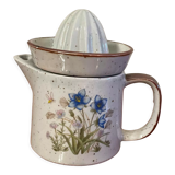 Citrus press vintage carafe floral pattern