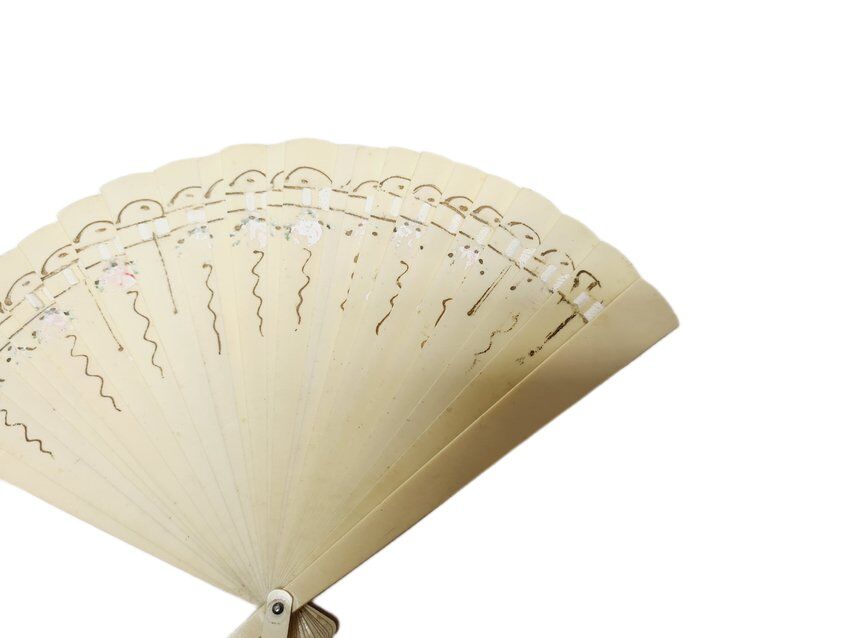 Art Nouveau Polish celluloid fan, 1900s