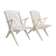 Paire de fauteuils pliables vintage « ciseaux » 1950